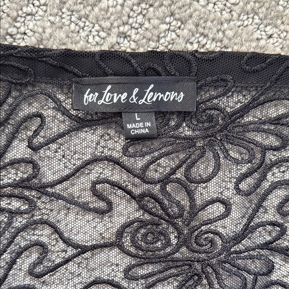 For Love & Lemons sheer black mini dress - Picture 7 of 8